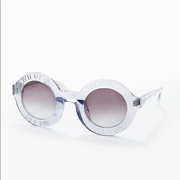 Wildfox Accessories - Wildfox Bel Air 40 mm Round Sunglasses in Clear
